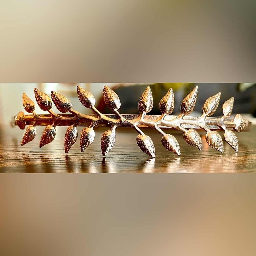 Gold Laurel Leaf Headband Crown Boho Grecian Goddess Festival Bridal Tiara - Picture 2 of 8